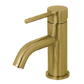 Licos Concord One-Handle 1-Hole Bathroom Faucet with Push Pop-Up Drain, Brushed Brass
