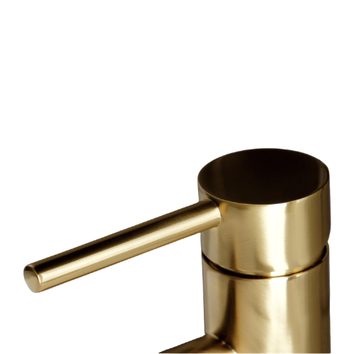 Licos Concord One-Handle 1-Hole Bathroom Faucet with Push Pop-Up Drain, Brushed Brass