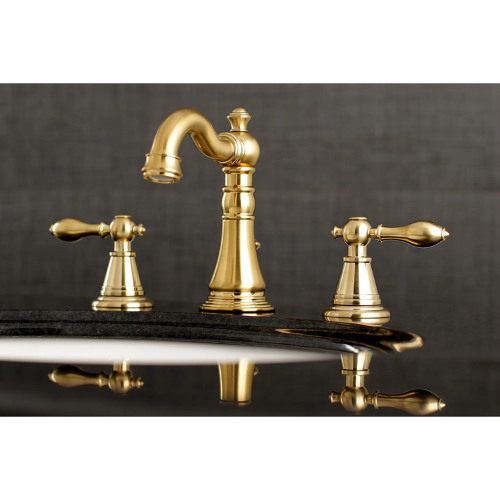 Licos English Classic Two-Handle 3-Hole Deck Mount Widespread Bathroom Faucet
